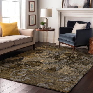 Piper Looms Mayfield Organic AMF555 Mocha Machine Washable Area Rug Lifestyle Image Feature