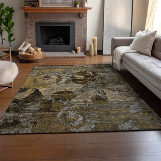 Piper Looms Mayfield Organic AMF555 Mocha Machine Washable Area Rug Lifestyle Image Feature