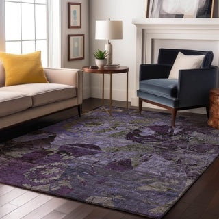 Piper Looms Mayfield Organic AMF555 Purple Machine Washable Area Rug Lifestyle Image Feature