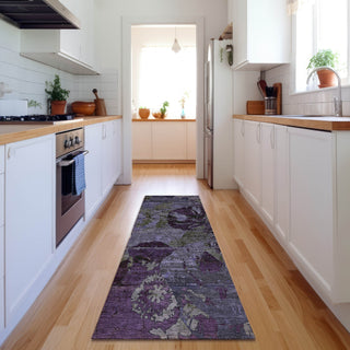 Piper Looms Mayfield Organic AMF555 Purple Machine Washable Area Rug Runner Lifestyle Image Feature