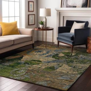Piper Looms Mayfield Organic AMF555 Taupe Machine Washable Area Rug Lifestyle Image Feature