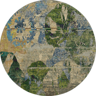 Piper Looms Mayfield Organic AMF555 Taupe Machine Washable Area Rug Round Main Image