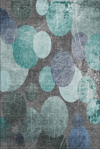 Piper Looms Mayfield Organic AMF556 Teal Machine Washable Area Rug main image
