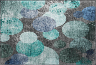 Piper Looms Mayfield Organic AMF556 Teal Machine Washable Area Rug Scatter Main Image