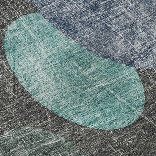 Piper Looms Mayfield Organic AMF556 Teal Machine Washable Area Rug Swatch Image