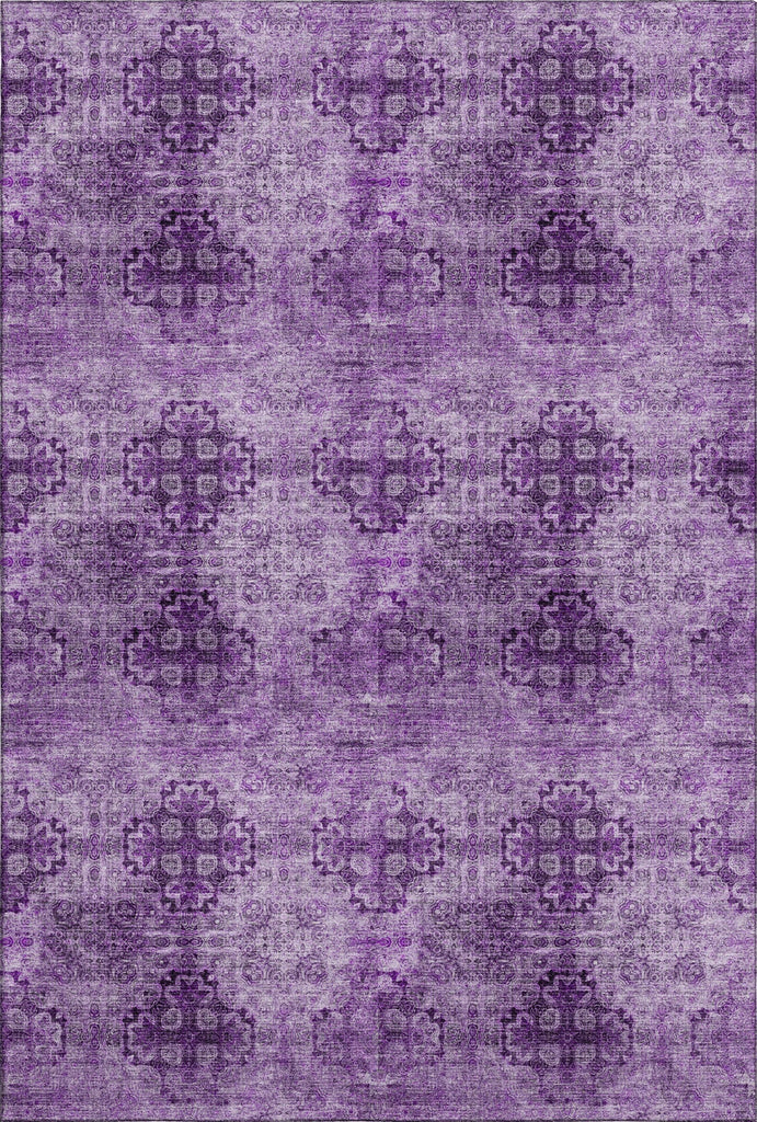 Piper Looms Mayfield Organic AMF557 Eggplant Machine Washable Area Rug main image