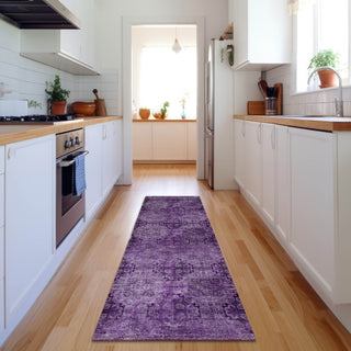 Piper Looms Mayfield Organic AMF557 Eggplant Machine Washable Area Rug Runner Lifestyle Image Feature