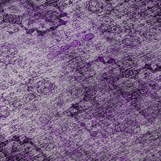 Piper Looms Mayfield Organic AMF557 Eggplant Machine Washable Area Rug Swatch Image