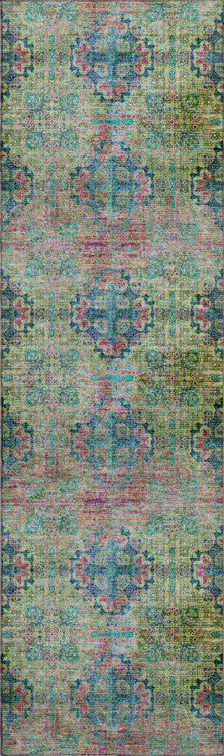 Piper Looms Mayfield Organic AMF557 Green Machine Washable Area Rug Runner Main Image
