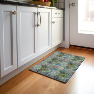 Piper Looms Mayfield Organic AMF557 Green Machine Washable Area Rug Scatter Lifestyle Image Feature