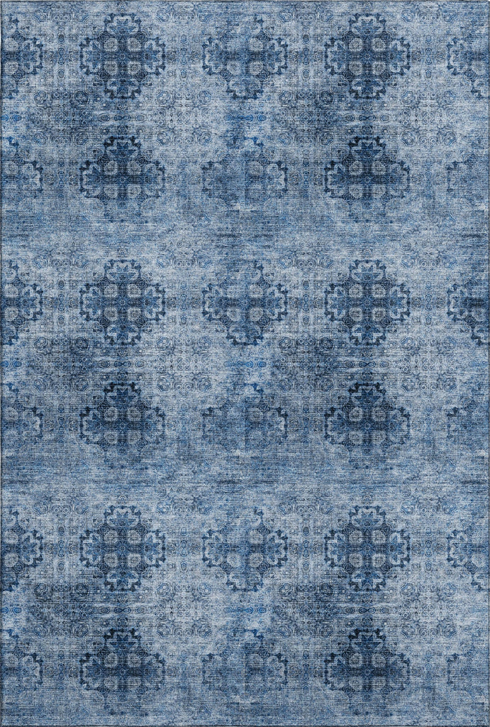 Piper Looms Mayfield Organic AMF557 Navy Machine Washable Area Rug main image