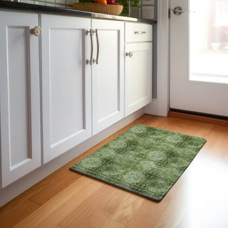 Piper Looms Mayfield Organic AMF557 Olive Machine Washable Area Rug Scatter Lifestyle Image Feature
