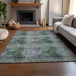 Piper Looms Mayfield Organic AMF557 Purple Machine Washable Area Rug Lifestyle Image Feature