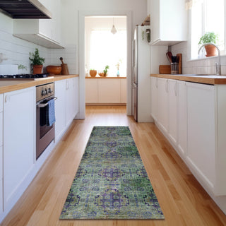Piper Looms Mayfield Organic AMF557 Purple Machine Washable Area Rug Runner Lifestyle Image Feature