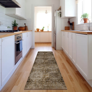 Piper Looms Mayfield Organic AMF557 Taupe Machine Washable Area Rug Runner Lifestyle Image Feature