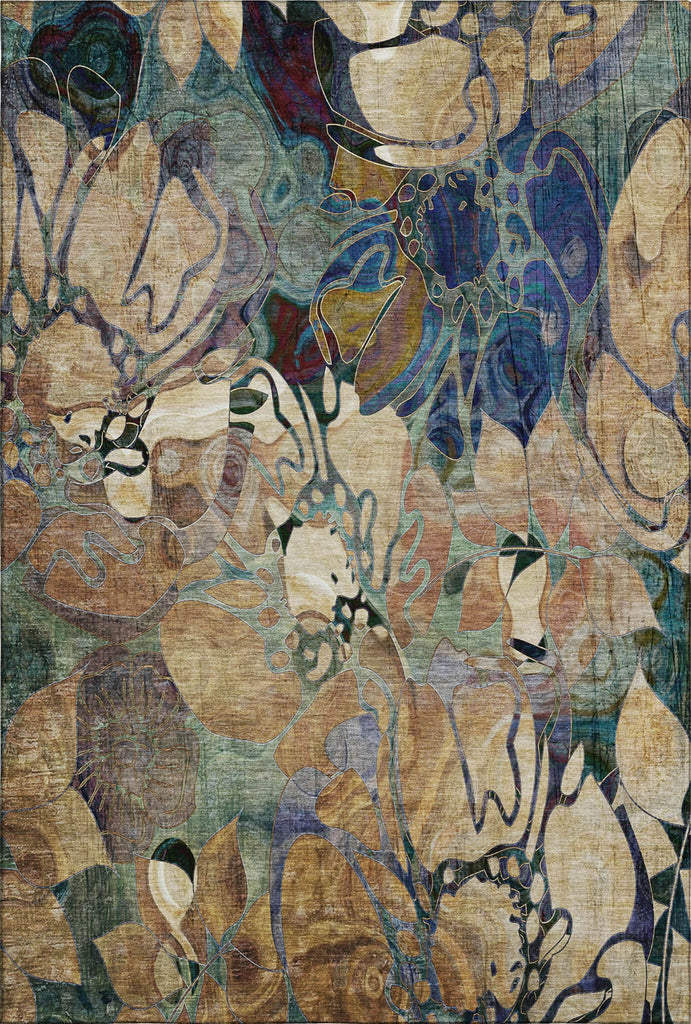 Piper Looms Mayfield Floral AMF558 Beige Machine Washable Area Rug main image