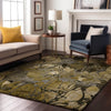 Piper Looms Mayfield Floral AMF558 Brown Machine Washable Area Rug Lifestyle Image Feature