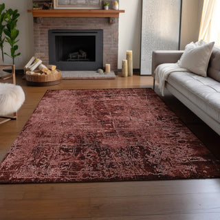 Piper Looms Mayfield Organic AMF559 Merlot Machine Washable Area Rug Lifestyle Image Feature