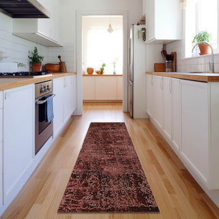 Piper Looms Mayfield Organic AMF559 Merlot Machine Washable Area Rug Runner Lifestyle Image Feature
