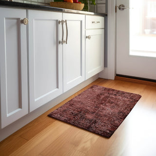 Piper Looms Mayfield Organic AMF559 Merlot Machine Washable Area Rug Scatter Lifestyle Image Feature