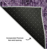 Piper Looms Mayfield Organic AMF559 Purple Machine Washable Area Rug Backing Image