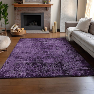 Piper Looms Mayfield Organic AMF559 Purple Machine Washable Area Rug Lifestyle Image Feature