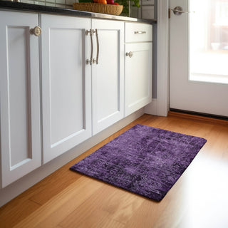 Piper Looms Mayfield Organic AMF559 Purple Machine Washable Area Rug Scatter Lifestyle Image Feature