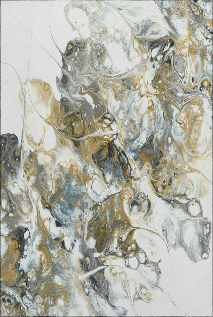 Piper Looms Mayfield Abstract AMF56 Smoke Machine Washable Area Rug main image