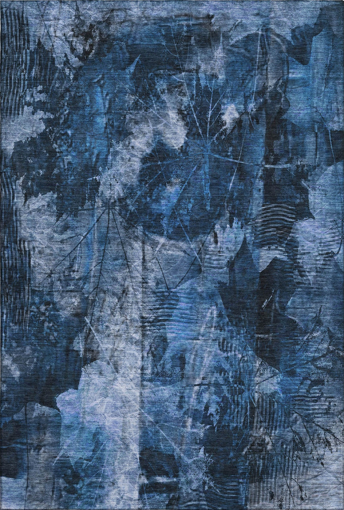 Piper Looms Mayfield Floral AMF560 Navy Machine Washable Area Rug main image