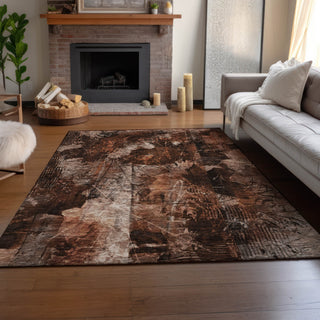 Piper Looms Mayfield Floral AMF560 Paprika Machine Washable Area Rug Lifestyle Image Feature