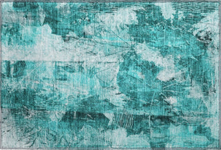 Piper Looms Mayfield Floral AMF560 Teal Machine Washable Area Rug Scatter Main Image