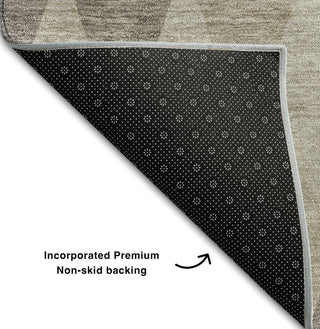 Piper Looms Mayfield Geometric AMF561 Beige Machine Washable Area Rug Backing Image