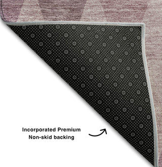 Piper Looms Mayfield Geometric AMF561 Blush Machine Washable Area Rug Backing Image