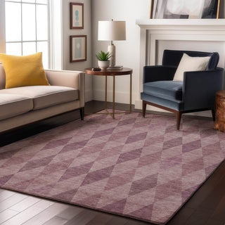 Piper Looms Mayfield Geometric AMF561 Blush Machine Washable Area Rug Lifestyle Image Feature