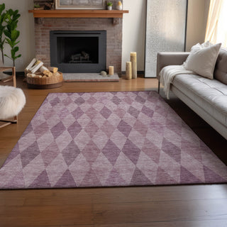 Piper Looms Mayfield Geometric AMF561 Blush Machine Washable Area Rug Lifestyle Image Feature