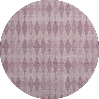 Piper Looms Mayfield Geometric AMF561 Blush Machine Washable Area Rug Round Main Image