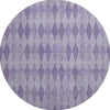 Piper Looms Mayfield Geometric AMF561 Purple Machine Washable Area Rug Round Main Image