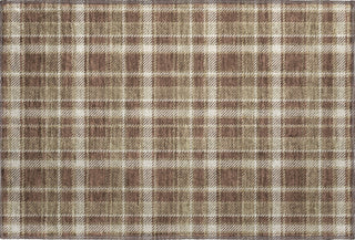 Piper Looms Mayfield Plaid AMF563 Chocolate Machine Washable Area Rug Scatter Main Image