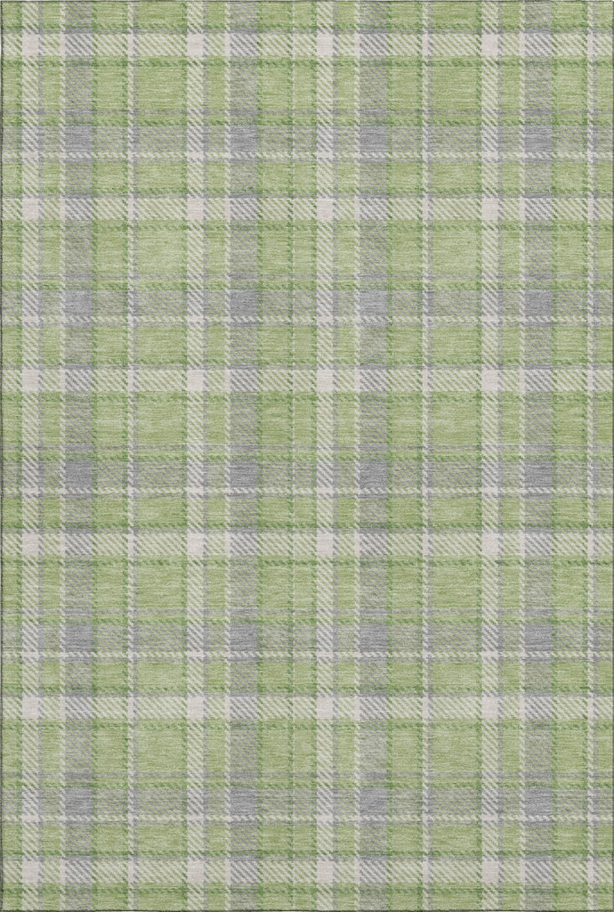 Piper Looms Mayfield Plaid AMF563 Green Machine Washable Area Rug main image