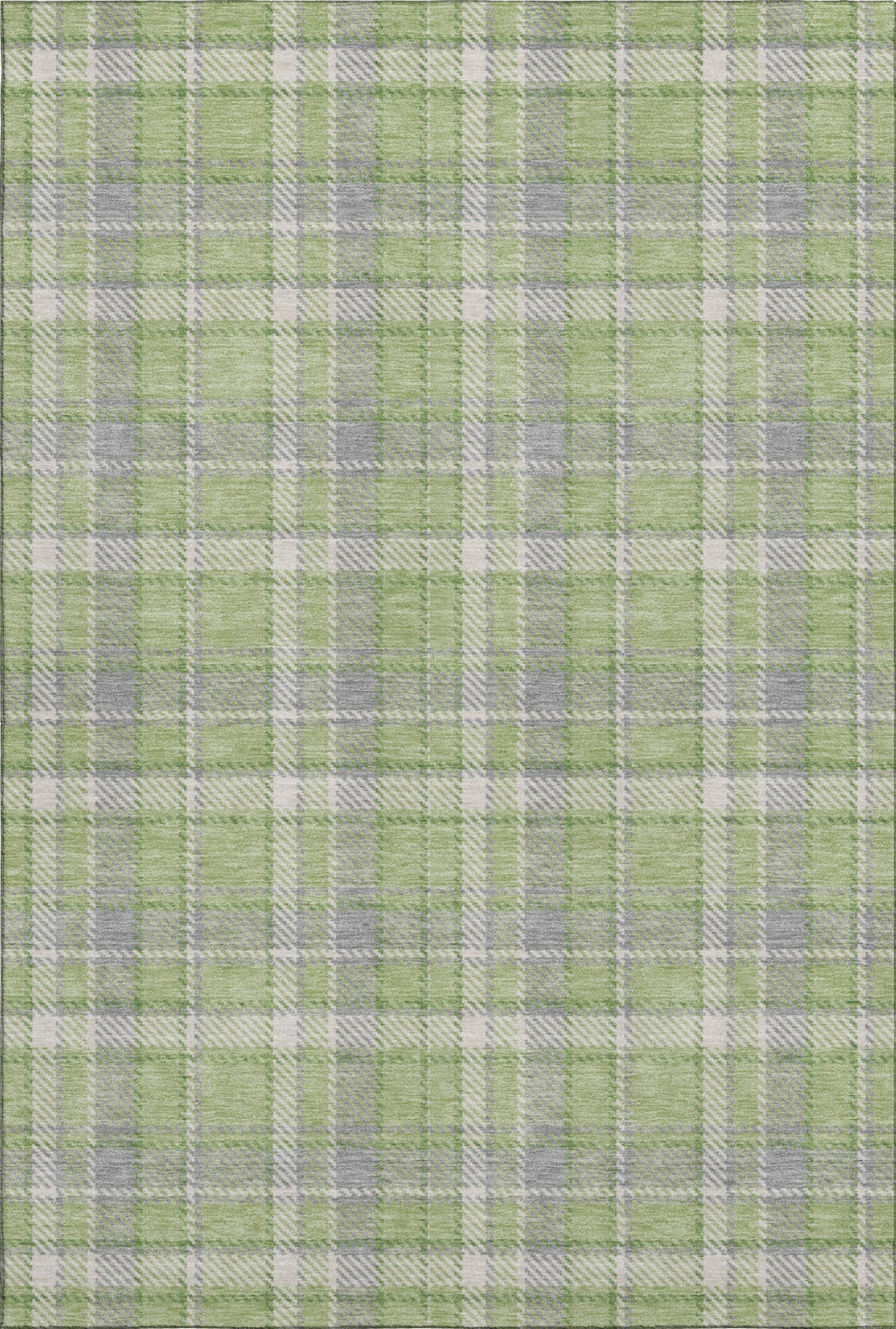Piper Looms Mayfield Plaid AMF563 Green Machine Washable Area Rug ...