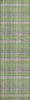 Piper Looms Mayfield Plaid AMF563 Green Machine Washable Area Rug Runner Main Image