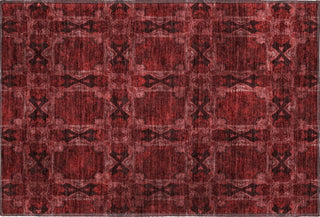 Piper Looms Mayfield Panel AMF564 Burgundy Machine Washable Area Rug Scatter Main Image