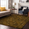 Piper Looms Mayfield Panel AMF564 Chocolate Machine Washable Area Rug Lifestyle Image Feature