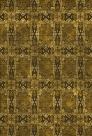 Piper Looms Mayfield Panel AMF564 Chocolate Machine Washable Area Rug main image