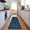 Piper Looms Mayfield Panel AMF564 Navy Machine Washable Area Rug Runner Lifestyle Image Feature