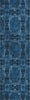 Piper Looms Mayfield Panel AMF564 Navy Machine Washable Area Rug Runner Main Image