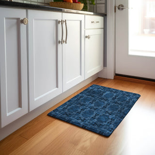 Piper Looms Mayfield Panel AMF564 Navy Machine Washable Area Rug Scatter Lifestyle Image Feature