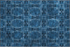 Piper Looms Mayfield Panel AMF564 Navy Machine Washable Area Rug Scatter Main Image