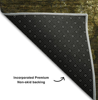 Piper Looms Mayfield Casual AMF565 Brown Machine Washable Area Rug Backing Image