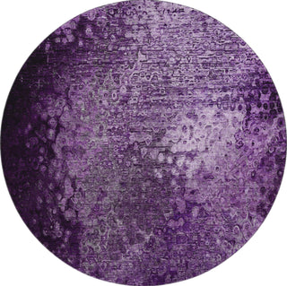 Piper Looms Mayfield Casual AMF565 Purple Machine Washable Area Rug Round Main Image